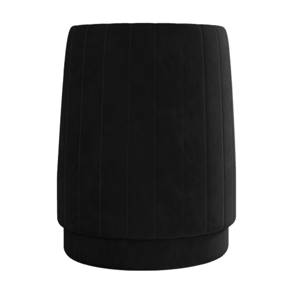 Poltrona Decorativa Estilo Único Éfeso Sala de Estar Base Giratória Veludo Preto G33 - Gran Belo