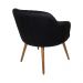 Poltrona Decorativa Kitana Pés Palito PU Sintético Preto G15 - Gran Belo