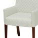 Poltrona Decorativa Liverpool Base Madeira PU Sintético Bege G15 - Gran Belo