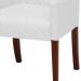 Poltrona Decorativa Liverpool Base Madeira PU Sintético Branco G15 - Gran Belo