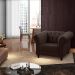Poltrona Decorativa Maggiore Couro Marrom G58 - Gran Belo