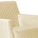 Poltrona Decorativa Nagoya Base Orby PU Sintético Bege G15 - Gran Belo