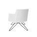 Poltrona Decorativa Nagoya Base Orby PU Sintético Branco G15 - Gran Belo
