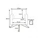 Poltrona Decorativa Nagoya Base Orby PU Sintético Branco G15 - Gran Belo