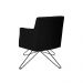 Poltrona Decorativa Nagoya Base Orby PU Sintético Preto G15 - Gran Belo