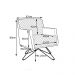 Poltrona Decorativa Nagoya Base Orby Veludo Bege G15 - Gran Belo