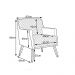Poltrona Decorativa Nagoya Pés Madeira PU Sintético Branco - Gran Belo
