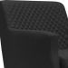 Poltrona Decorativa Nagoya Pés Madeira PU Sintético Preto G15 - Gran Belo