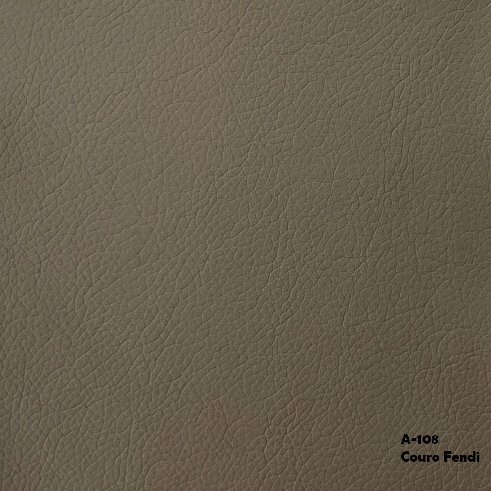 Poltrona Decorativa Noah Couro Cinza - Gran Belo