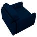 Poltrona Decorativa Pés Madeira Maceió Veludo Azul Marinho G45 - Gran Belo