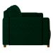 Poltrona Decorativa Pés Madeira Maceió Veludo Verde G45 - Gran Belo