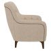 Poltrona Decorativa Pés em Madeira Petra Linho Cru G45 - Gran Belo