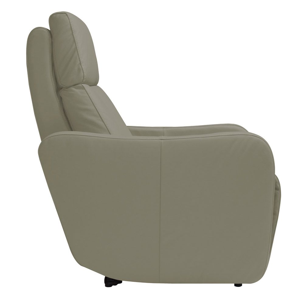 Poltrona Decorativa Reclinável Elétrica Moroni Couro Avelã G43 - Gran Belo