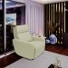 Poltrona Decorativa Reclinável Elétrica Moroni Couro Off White G43 - Gran Belo