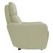 Poltrona Decorativa Reclinável Elétrica Moroni Couro Off White G43 - Gran Belo