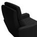Poltrona Decorativa Reclinável Elétrica Moroni Couro Preto G43 - Gran Belo
