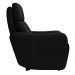 Poltrona Decorativa Reclinável Elétrica Moroni Couro Preto G43 - Gran Belo