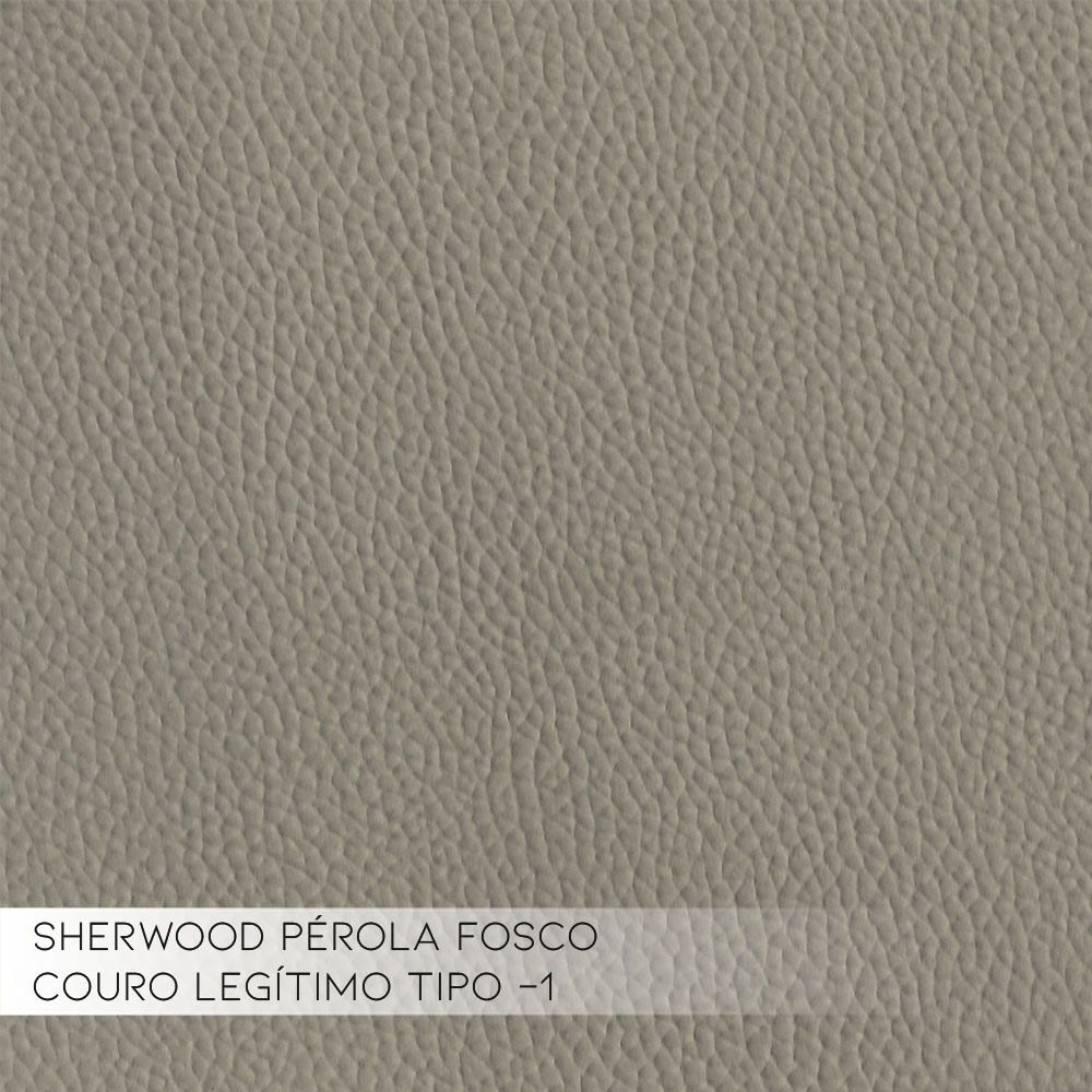 Poltrona Decorativa Reclinável Manual Moroni Couro Off White G43 - Gran Belo
