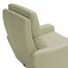Poltrona Decorativa Reclinável Manual Moroni Couro Off White G43 - Gran Belo
