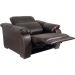 Poltrona Decorativa Retrátil e Reclinável Affection Couro Marrom G34 - Gran Belo