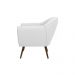 Poltrona Decorativa Sacha Corano Branco - Gran Belo