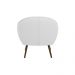 Poltrona Decorativa Sacha Corano Branco - Gran Belo