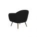 Poltrona Decorativa Sacha Corano Preto - Gran Belo