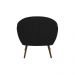 Poltrona Decorativa Sacha Corano Preto - Gran Belo