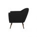 Poltrona Decorativa Sacha PU Sintético Preto G15 - Gran Belo