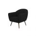 Poltrona Decorativa Sacha PU Sintético Preto G15 - Gran Belo