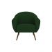 Poltrona Decorativa Sacha Veludo Verde G15 - Gran Belo