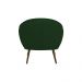 Poltrona Decorativa Sacha Veludo Verde G15 - Gran Belo