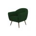 Poltrona Decorativa Sacha Veludo Verde G15 - Gran Belo