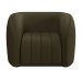 Poltrona Decorativa Sala de Estar Adam Veludo Marrom G45 - Gran Belo