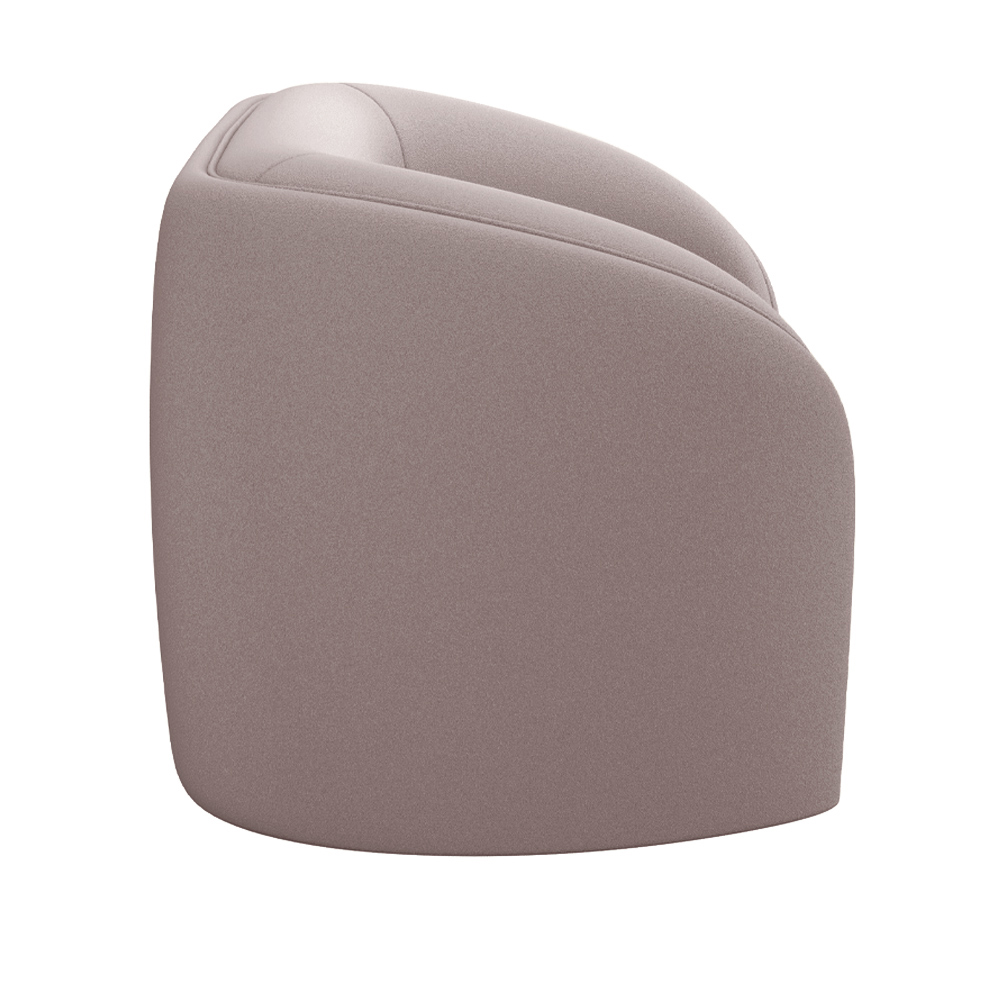 Poltrona Decorativa Sala de Estar Adam Veludo Rosê G45 - Gran Belo