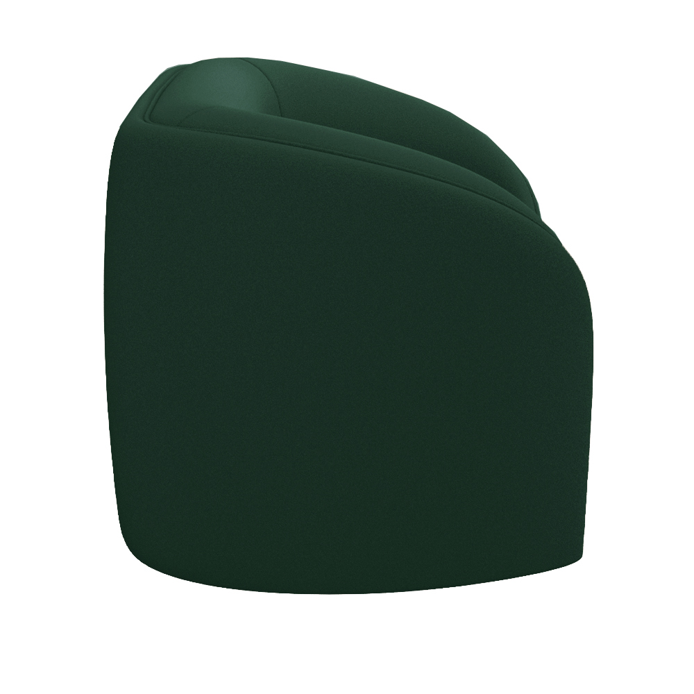 Poltrona Decorativa Sala de Estar Adam Veludo Verde G45 - Gran Belo