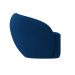 Poltrona Decorativa Sala de Estar Íbis Encosto Fixo Veludo Azul Marinho G33 - Gran Belo