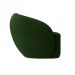 Poltrona Decorativa Sala de Estar Íbis Encosto Fixo Veludo Verde G33 - Gran Belo