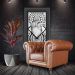 Poltrona Decorativa Sala de Estar Chesterfield Duo Couro Conhaque Brilho - Gran Belo