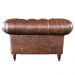 Poltrona Decorativa Sala de Estar Chesterfield Duo Couro Tabaco G40 - Gran Belo