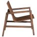Poltrona Decorativa Sala de Estar Eden Com Couro Madeira Maciça Rustic Brown G54 - Gran Belo