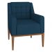 Poltrona Decorativa Sala de Estar Madonna Suede Azul G52 - Gran Belo