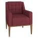 Poltrona Decorativa Sala de Estar Madonna Suede Bordô G52 - Gran Belo