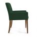Poltrona Decorativa Sala de Estar Pés Madeira Vicenza Veludo Verde G15 - Gran Belo