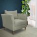 Poltrona Decorativa Sala de Estar Pés Palito Lubbock Couro Fendi G58 - Gran Belo