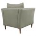 Poltrona Decorativa Sala de Estar Pés Palito Lubbock Couro Fendi G58 - Gran Belo