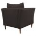 Poltrona Decorativa Sala de Estar Pés Palito Lubbock Couro Marrom G58 - Gran Belo