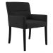 Poltrona Decorativa Sala de Estar Pés Preto Vicenza Veludo Preto G15 - Gran Belo