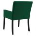 Poltrona Decorativa Sala de Estar Pés Preto Vicenza Veludo Verde G15 - Gran Belo