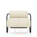 Poltrona Decorativa Sala de Estar Polatsk Base Industrial de Ferro Bouclê Off White G33 - Gran Belo
